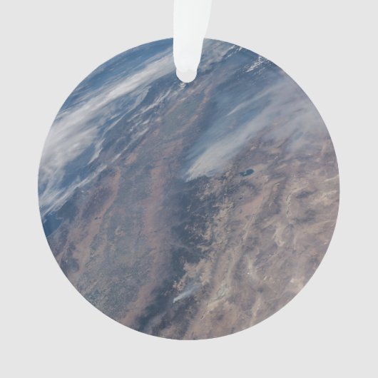 Feuer im Yosemite National Park & Stanislaus Fores Ornament (Vorderseite)