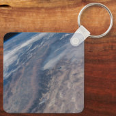 Feuer im Yosemite National Park & Stanislaus Fores Schlüsselanhänger (Rückseite)