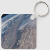 Feuer im Yosemite National Park & Stanislaus Fores Schlüsselanhänger (Rückseite)