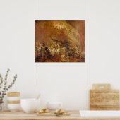 Feuer in der Chambre des Comptes Poster (Küche)
