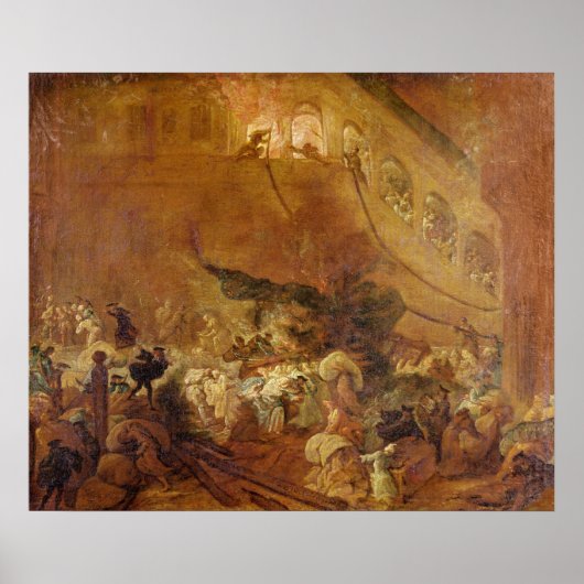 Feuer in der Chambre des Comptes Poster (Vorne)