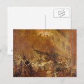 Feuer in der Chambre des Comptes Postkarte (Vorne/Hinten)