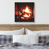 Feuer in der Leinwand des Feuerplatzes (Insitu (Schlafzimmer))