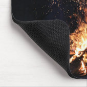 Feuer in der Nacht im Lager Mousepad (Ecke)