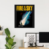 Feuer in der Sky Illustration Poster (Heimbüro)