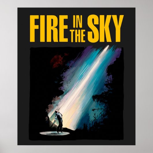 Feuer in der Sky Illustration Poster (Vorne)