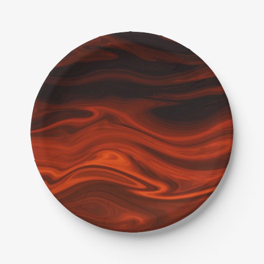 Feuer in flüssiger Form von Shirley Taylor Pappteller (Vorderseite)