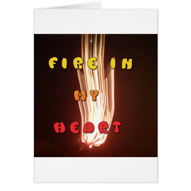 Feuer in meinem Herzen brillante Feuerwerk Hakuna  (Vorne)