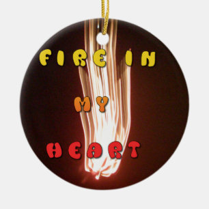 Feuer in meinem Herzen Kunstprint Keramikornament
