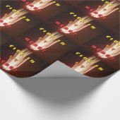 Feuer in meiner Herzkunstschrift Geschenkpapier (Ecke)