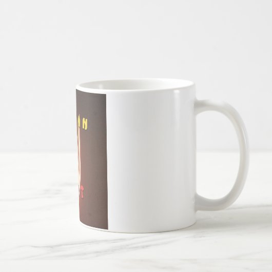 Feuer in meiner Herzkunstschrift Kaffeetasse (Rechts)