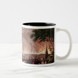 Feuer in Moskau, im September 1812. vorbei Zweifarbige Tasse