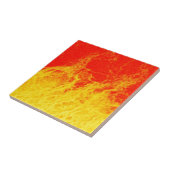 Feuer in Rot und Gelb Fliese (Seite)
