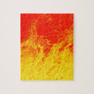 Feuer in rot und gelb puzzle