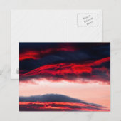 Feuer in Wolken Postkarte (Vorne/Hinten)