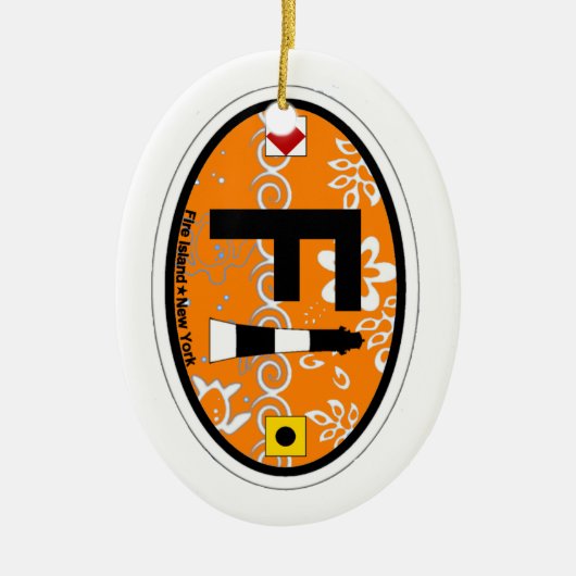 Feuer-Insel Keramikornament (Vorne)