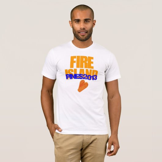 Feuer-Insel-Kiefern 2013 T-Shirt (Vorne ganz)