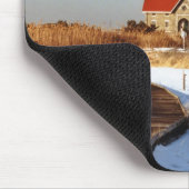 Feuer-Insel-Leuchtturm, New York Mousepad (Ecke)
