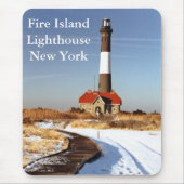 Feuer-Insel-Leuchtturm, New York Mousepad (Vorne)