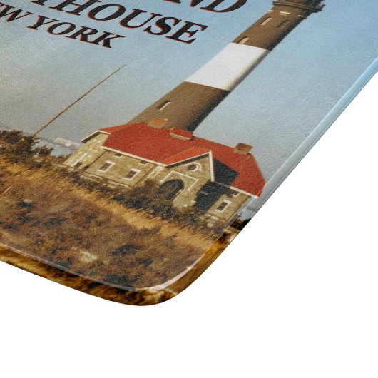 Feuer-Insel-Leuchtturm-New- YorkSchneidebrett Schneidebrett (Ecke)