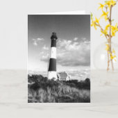 "Feuer-Insel-Leuchtturm-" Raum-Gruß-Karte Karte (Gelbe Blume)