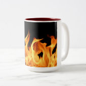 Feuer-Kaffee-Tasse Zweifarbige Tasse (VorderseiteRechts)