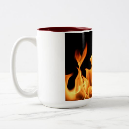 Feuer-Kaffee-Tasse Zweifarbige Tasse (Links)