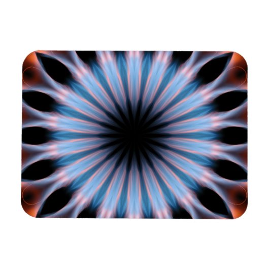 Feuer Kaleidoskop Magnet (Horizontal)
