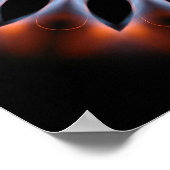 Feuer Kaleidoskop Poster (Ecke)