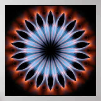 Feuer Kaleidoskop Poster