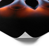 Feuer Kaleidoskop Poster (Ecke)