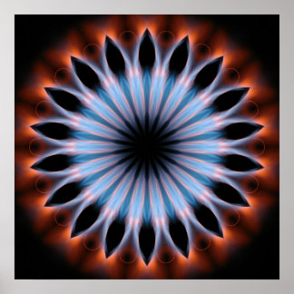 Feuer Kaleidoskop Poster