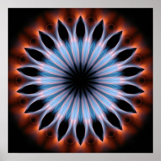 Feuer Kaleidoskop Poster (Vorne)