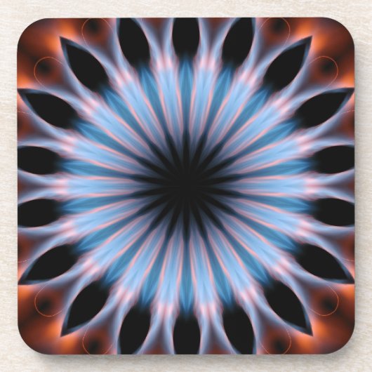 Feuer Kaleidoskop Untersetzer (Vorderseite)