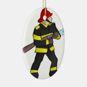 Feuer-Kampf Keramik Ornament (Rechts)