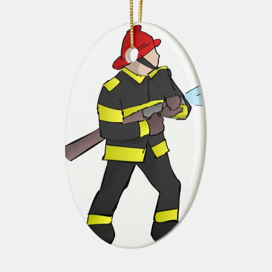 Feuer-Kampf Keramik Ornament (Links)