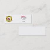 Feuer-Kämpfer-Visitenkarte Mini Visitenkarte (Vorne/Hinten)