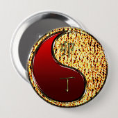 Feuer Kaninchen Button (Vorne & Hinten)