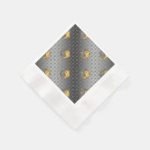 Feuer Kaninchen Serviette (Ecke)
