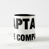 Feuer-Kapitän Mug Zweifarbige Tasse (Mittel)