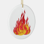 Feuer Keramik Ornament (Rechts)