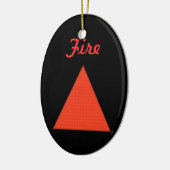 Feuer Keramikornament (Links)