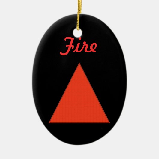 Feuer Keramikornament (Vorne)