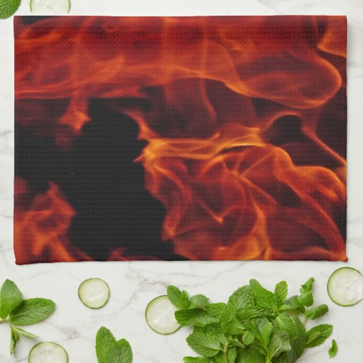 Feuer Küchentuch (Gefaltet)