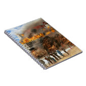 Feuer - Kulisse 1907 Notizblock (Rechte Seite)