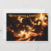 Feuer laden ein einladung (Vorderseite)