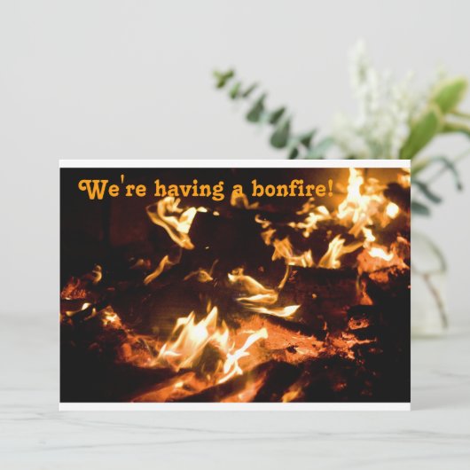 Feuer laden ein einladung (Stehend Vorderseite)