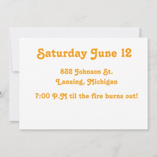Feuer laden ein einladung (Rückseite)