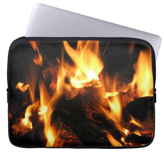 Feuer Laptopschutzhülle (Vorderseite)