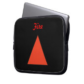 Feuer Laptopschutzhülle (Vorderseite Links)
